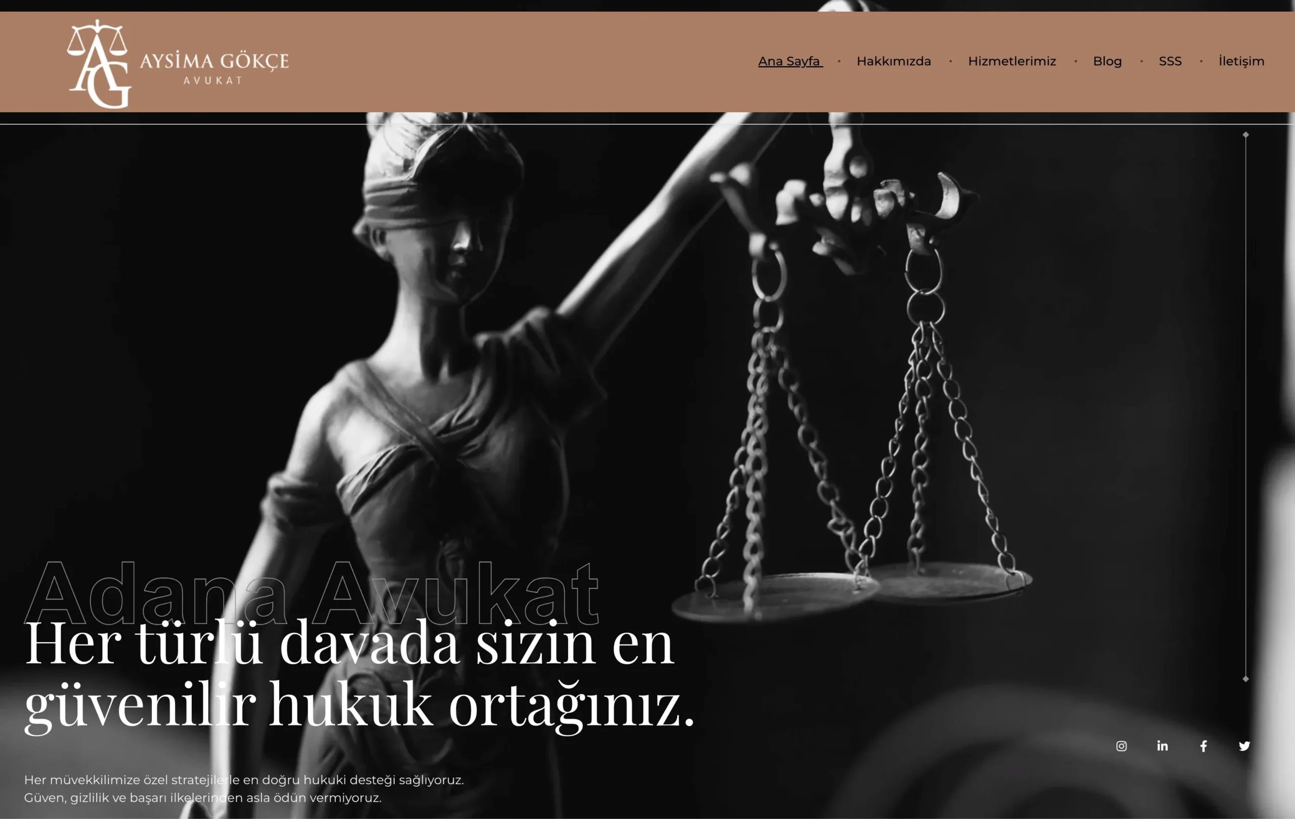 Mobil Uyumlu Avukat ve Hukuk Bürosu Web Sitesi